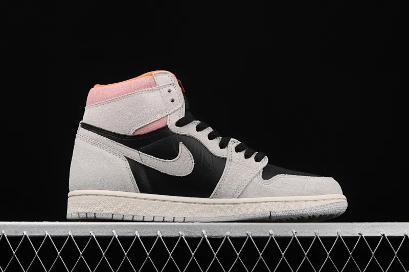 All categories Air Jordan Jordan series basketball shoes Air Jordan 1 High X version Air Jordan 1 "Neutral Grey" AJ1 Joe 1 gray pink suede/dirty pink 555088-018